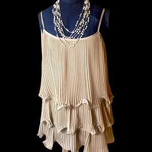 H&M Beige Dress Top, Size XS